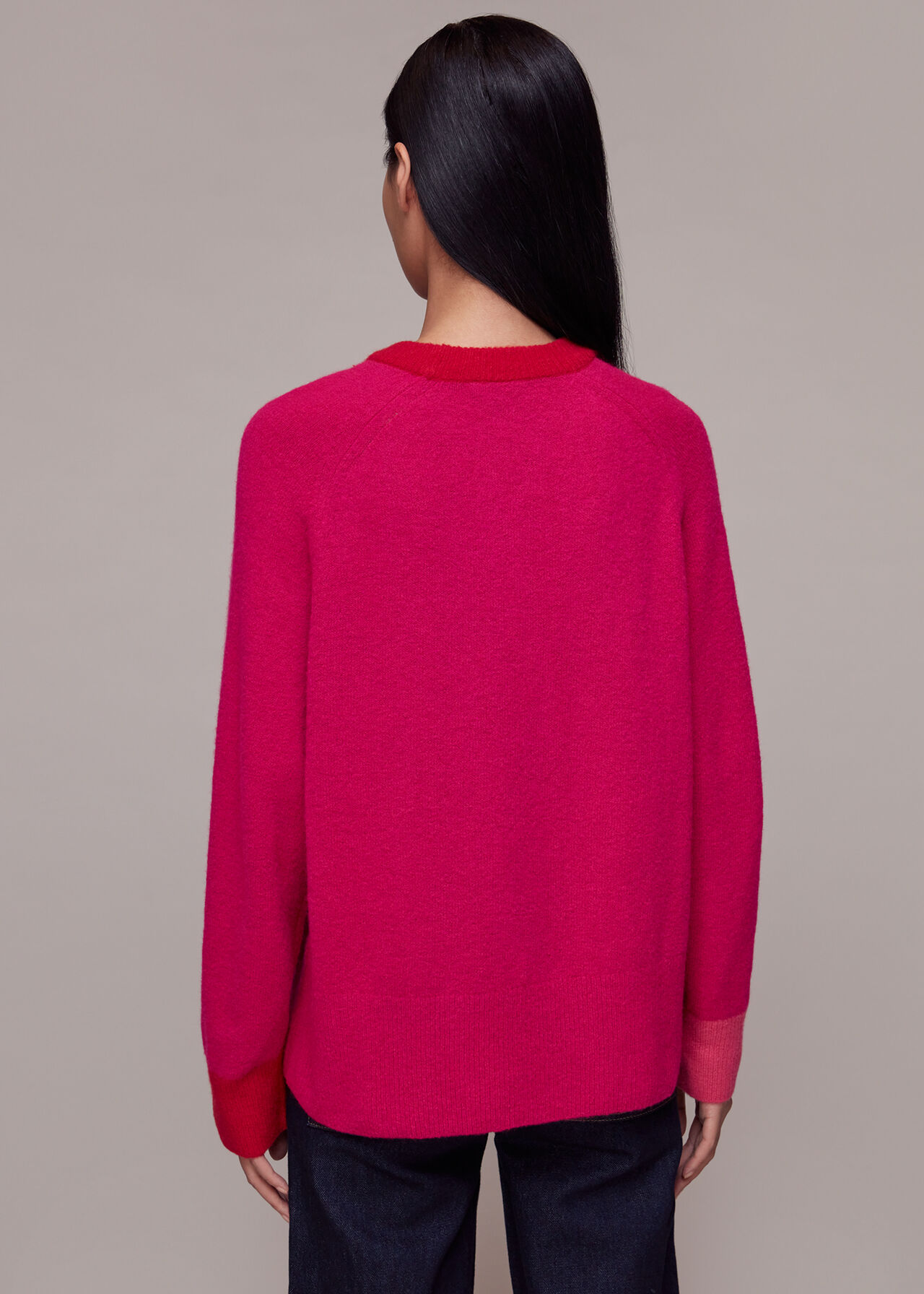 Colour Block Pocket Sweater